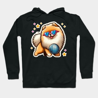 Pomeranian Disco Bunny Hoodie